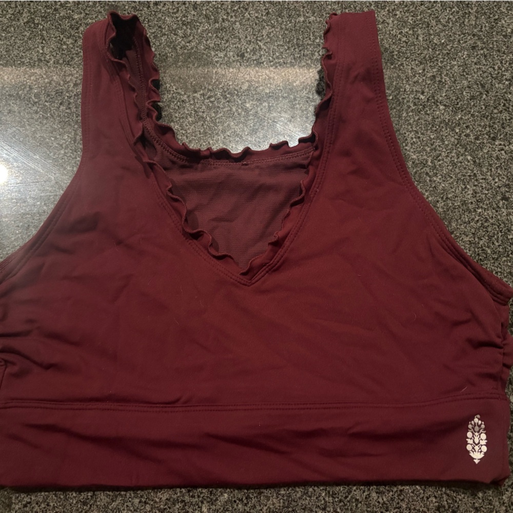 Free People Movement Ruffle Sports Bra- M